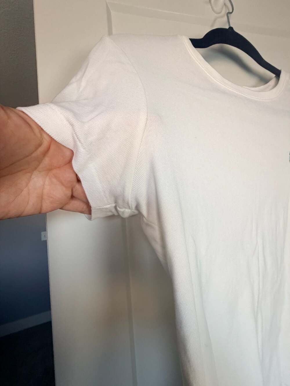 Ralph Lauren Women's White Crewneck Short Sleeve Shirt with Green Pony L_181 - Picture 3 of 8